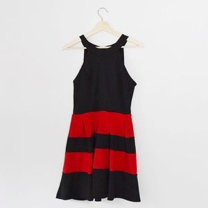 NWT Black and Red Formal Halter Dress